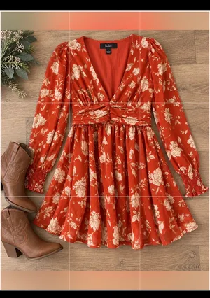 Lulus Floral Mini Dress thumbnail 2