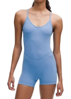 Lululemon Align Cross-Back Bodysuit 4" Pool Party thumbnail 1