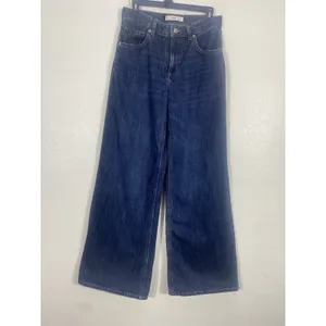 MNG Mango High Rise Wide Leg Jeans Womens US 4 100% Cotton thumbnail 4
