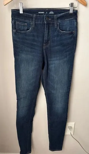 Old Navy Mid-Rise Rockstar Super Skinny Jeans Size 4 Tall thumbnail 1