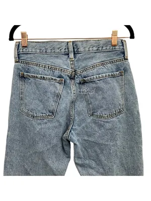 Old Navy High Rise Button Fly Slouchy Straight Leg Cropped Denim Jeans 2 / 28 thumbnail 3
