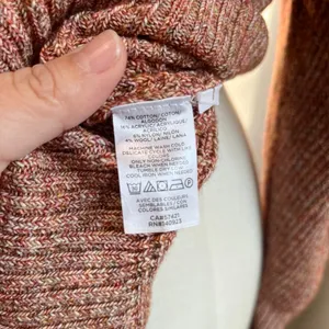 Ann‎ Taylor Loft Wool Blend Sweater Orange Brown Fall Pullover Size Medium thumbnail 6