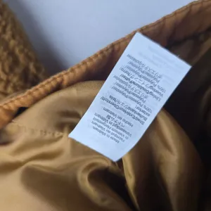 Madewell Sherpa Portland Jacket In Gold Peckan Snap Button‎ Brown XS thumbnail 7