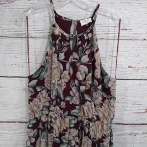Sienna Sky Floral Midi Dress Sz L thumbnail 2