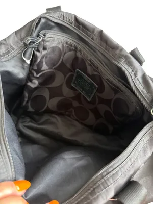 COACH Signature Black Getaway Weekender Shoulder Tote Bag w/ Pouch thumbnail 7