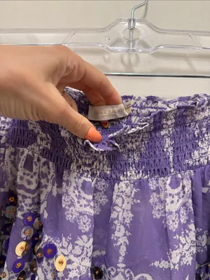Ramy Brook Purple Sequin Skirt thumbnail 2