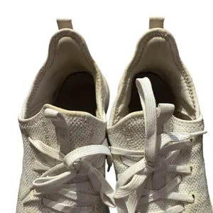 Adidas Cloudfoam Pure Shoes‎ Womens Size 8 White Knit Lace Up Running Athletic thumbnail 3
