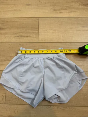 Lululemon Hotty Hot Low Rise Lined Shorts 4” Powder Blue Size 4 Running Swift thumbnail 7