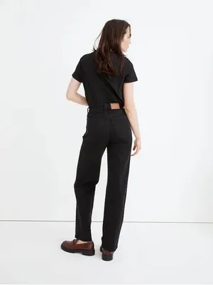 Madewell washed black The Perfect‎ Vintage Wide-Leg Jean size 26 thumbnail 2