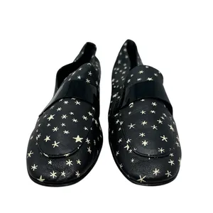 Diane von Furstenberg Lafayette Star‎ Leather Loafers Black Size US 9.5 thumbnail 3