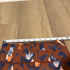 Aerie Chill Play Move Activewear Leggings‎ Leopard Cheetah brown blue small thumbnail 6
