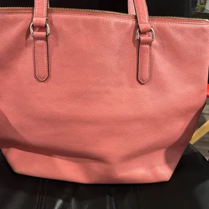 Pink Kate Spade Tote Bag with Pink Lining zip closure thumbnail 6