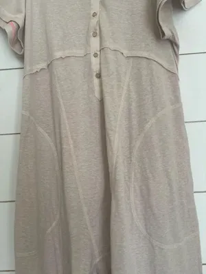 Nwot Free People Pillow Talk Henley Romper thumbnail 3