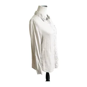 JNY Jones New York Women’s Linen Button Down Shirt Tan Sz Medium Beach Coastal thumbnail 3