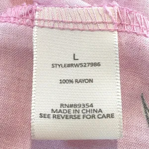 No Comment Cottagecore Floral Bustier‎ Maxi Dress Smocked Tiered Pink White Women's Large thumbnail 8