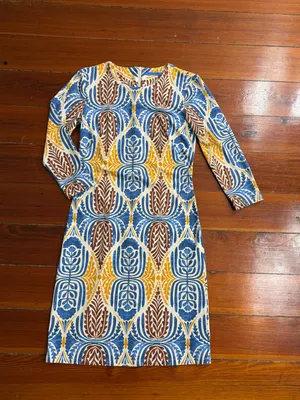 J. McLaughlin Sophia Catalina Cloth Stretch Dress Sz XS 🧡🍄 thumbnail 5