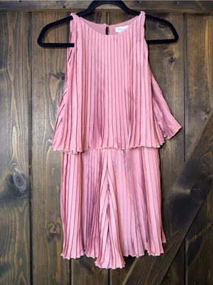 NWOT Lovers And Friends Nicki Pleated Romper Coquette Modern Sz‎ S thumbnail 4