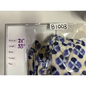 Zara Floral Linen Blend Shirt Dress Sz M Blue Geometric Artsy‎ Button Front Boho thumbnail 8