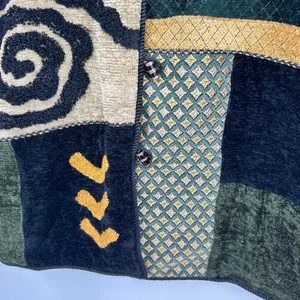 VINTAGE 90's Jacket Wearable Art Size Small Art To Wear Tapestry Lined kitschy thumbnail 8