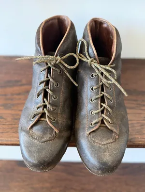 Vibram Women's Rocciablock Brown Leather Lace Up Ankle Hiking Outdoor Boots 7.5 thumbnail 1