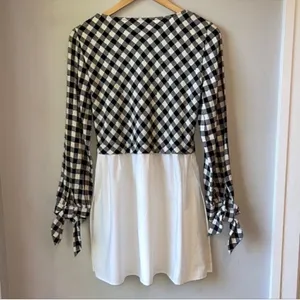 Zara Gingham Plaid Block Dress thumbnail 2