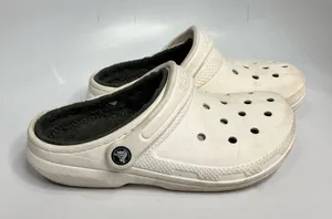 Crocs lined clogs‎ originals size 6 white thumbnail 1