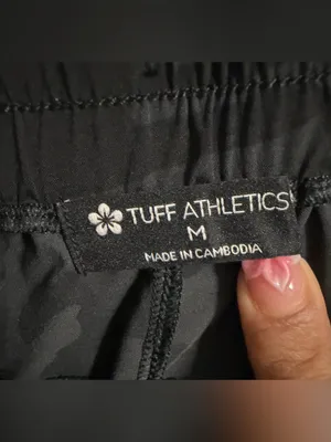 Tuff Athletics Black & Gray Camo Athletic Shorts thumbnail 3