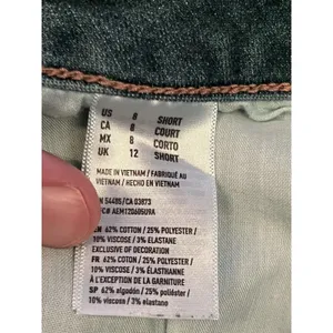 American Eagle Outfitters Super Hi-Rise Jegging Jeans Womens 8 Short Distressed thumbnail 10