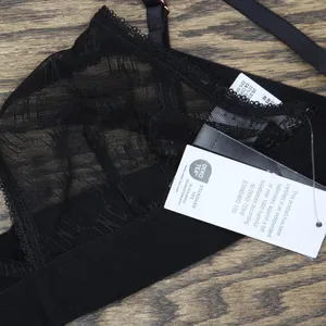 NWT INC International Concepts Bralette Monogram 100137466 Deep Black Logo S thumbnail 4