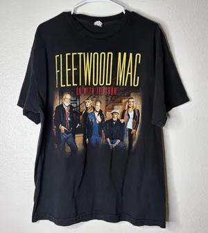 Fleetwood‎ Mac On With The Show World Tour 2014 2015 Concert T-Shirt Black XL thumbnail 1