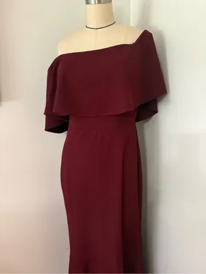 BHLDN Dara Gown Port Wine Size 8 thumbnail 4