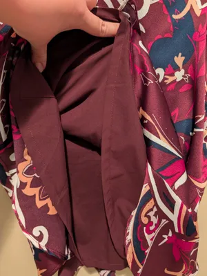 Banana Republic Faux Wrap Purple Pink Skirt thumbnail 10