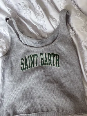 John Galt Gray Tank Top Ribbed Brandy Melville Graphic thumbnail 2