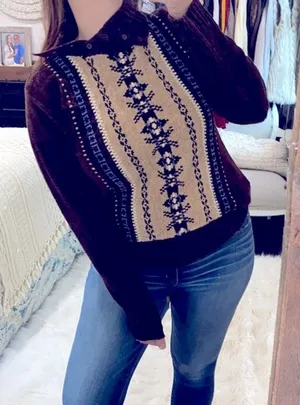 Vintage sweater size small Brown thumbnail 1