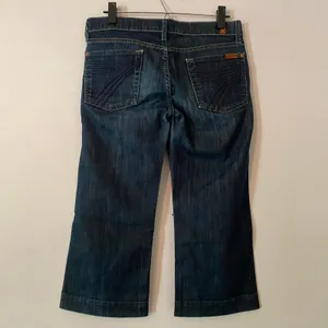 7 for all Mankind Dojo Capri Jeans Y2K Dark Wash Low Rise Retro Women's size 28 thumbnail 6
