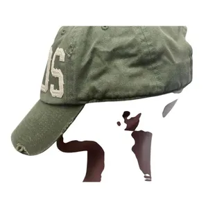 BIRDS" distressed dad hat, a vintage thumbnail 4