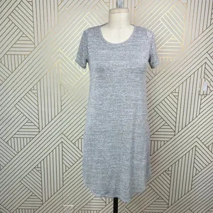 Aritzia Wilfred Free Esther Jersey‎ Knit T-Shirt Dress Marled Gray Size US Small thumbnail 3
