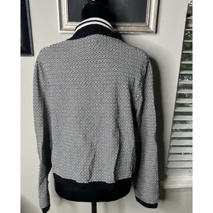 Maeve 'Plunging' Black Long-Sleeve Polo Cardigan Size X-Large thumbnail 5