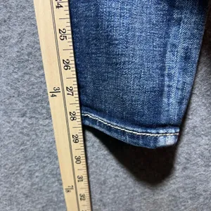 Miss Me Mid Rise Skinny Jeans Angel Wing Embellished Blue 26 x 30 Flap Pockets thumbnail 3