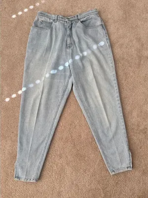90s High Waisted Mom‎ Jeans Light Wash Ankle Zip Blue Women 16 thumbnail 1