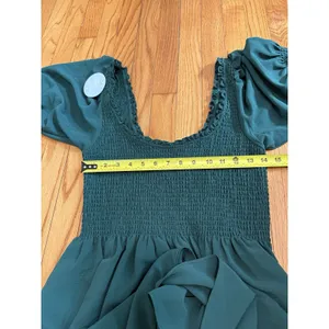 Hill House Home NWT Louisa Nap Dress in Botanical Garden Green Size Medium thumbnail 6