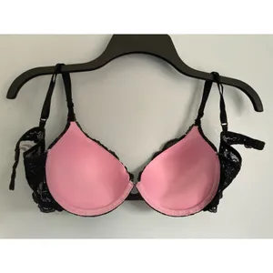 Vintage Victoria's Secret Bra Push Up 34C Padded Lace Fairy Whimsigoth thumbnail 9