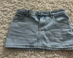 Edikted Light Blue Jean Skirt thumbnail 1