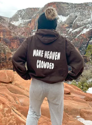 Make Heaven crowded Hoodie Brown Size L thumbnail 3
