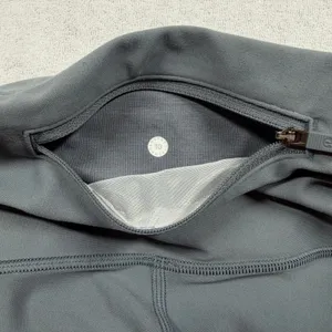 Lululemon Zoned In Tight Leggings Women’s Size 10 Blue Charcoal High Rise thumbnail 4