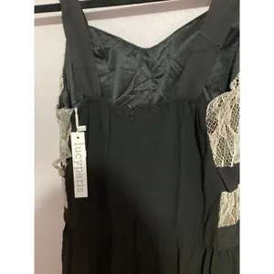 Lucy Paris Black Fit And Flare Maxi Cocktail Dress M thumbnail 6
