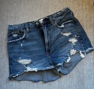 Abercrombie & Fitch Blue Denim Shorts thumbnail 1