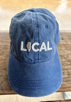 Local Illinois Embroidered Blue Adjustable Dad Hat Cap thumbnail 1