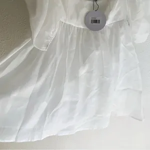 Princess Polly Alaya Shimmery White Mini Dress Sz 6 NWT Rush Sorority thumbnail 5