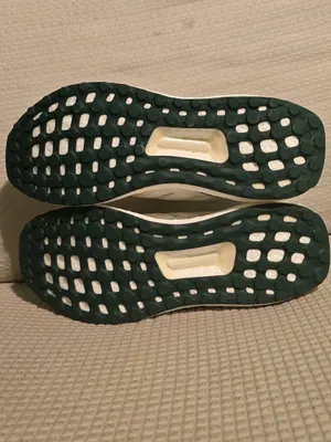 adidas Cream Knit Sneakers with Green Accents thumbnail 11